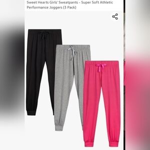 3 pair of girls joggers Size Large